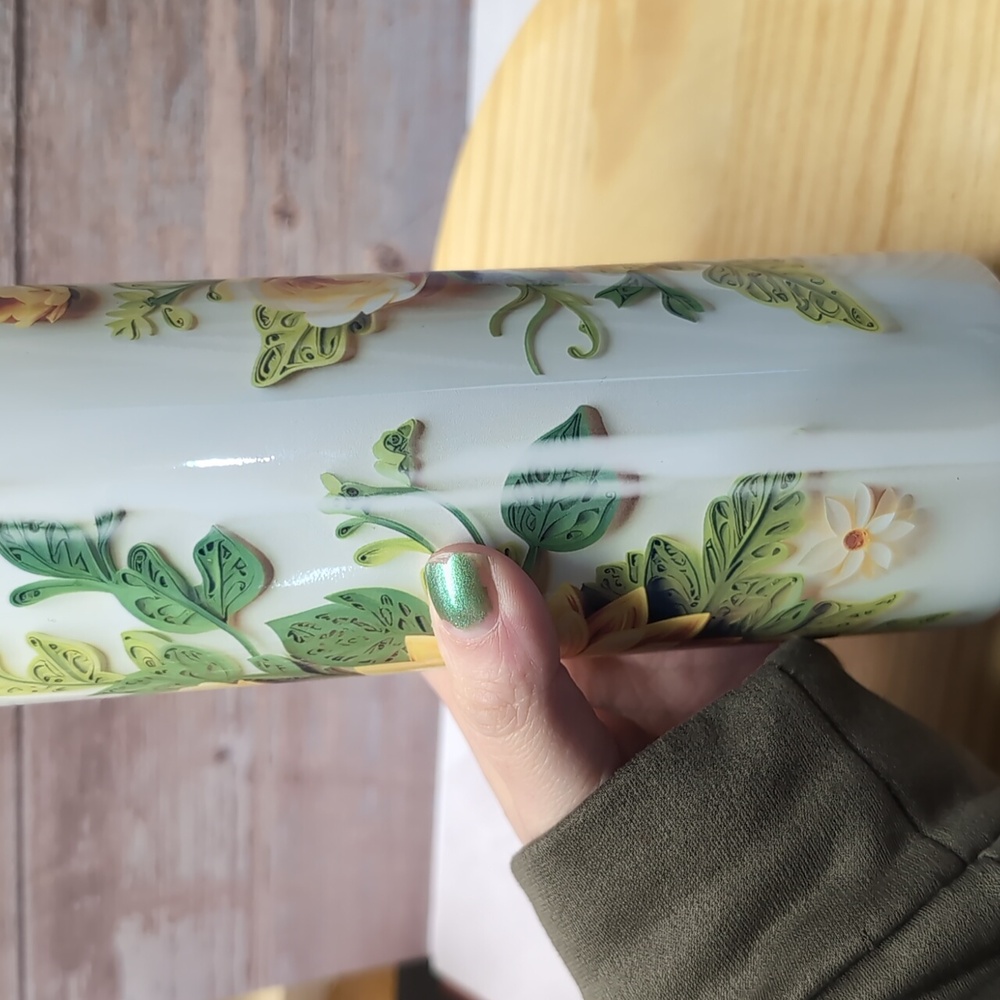 Sunflower 20oz stainless steel tumbler - Picture 3 of 3